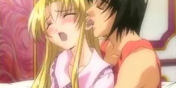 Horny sex scene from teen hentai couple.