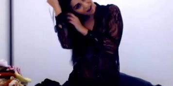 bit tits beauty riding her dildo