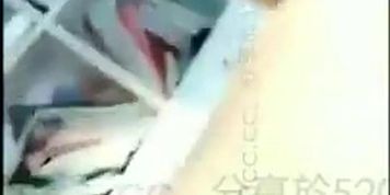 small chinese girl riding with nice boobs