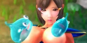 Sexy animated princess gets toyed