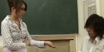 Exciting Asian school teacher fucking and sucking part3