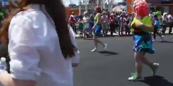 Topless By Coney Island Beach, NY - The 2019 Mermaid Parade