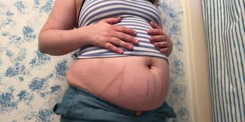 she is nearly to pop
