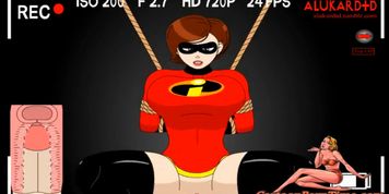 Elastigirl - Super Hero Girl BDSM Dick Ride