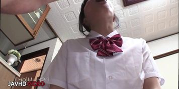 Naughty Japanese Student Delivers Passionate Blowjob With Sweet Skill