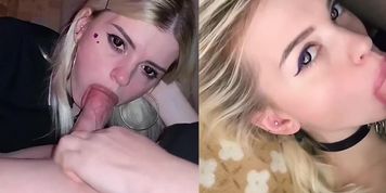 Wide_freyastein sucking dick facial cum in mouth cumpilation (Freya Stein)