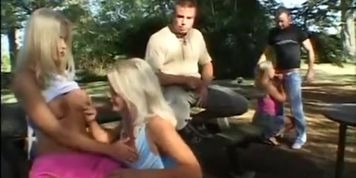 Sexy blond Ellen Saint getting fucked rough (Ellen Haufler, Lisa Ann)