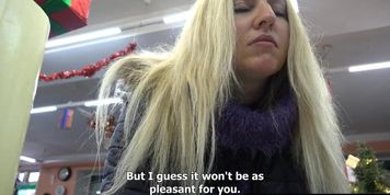 Busty blonde needs to pay the rent (Lovely Jewels, Real Fast)