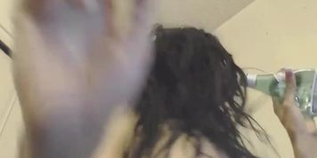 Black Freak Gags Spits Up All Over Her Huge Boobs