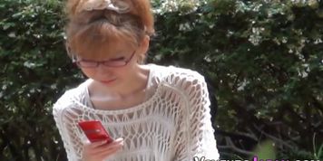 Japanese babe in glasses