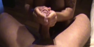 German Redhead Step-Sister Help Bro with Handjob