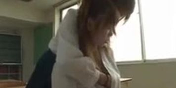 Japanese girls boob rubbing 11