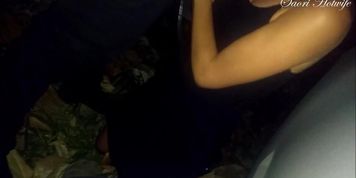 He makes me horny, he gets me out of the car and he fucks me