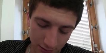 Mature blonde whore sucks young cock in the kitchen