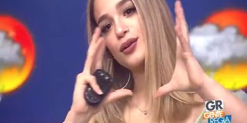 Ana Cecy Gonz&aacute;lez cameltoe en sexy minishort ajustado HD