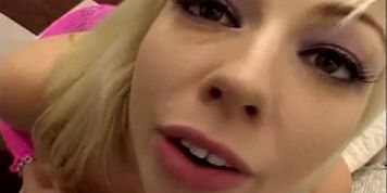 Adrianna Nicole getting her throat stuffed