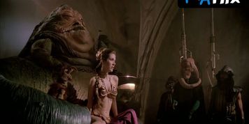 Carrie Fisher Sexy Scene  in Return Of The Jedi