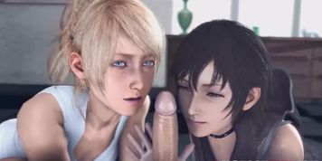3D futanati sex lessons for heroes sucking cock