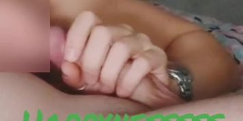 Smooth blowjob, real Italian amateur couple, no cum challenge  (NoFaceGirl)