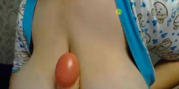 Boob job with big tits and cream