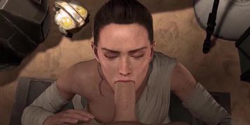 Star Wars: Rey Blowjob 3D Animation (Sarah Lollypop)