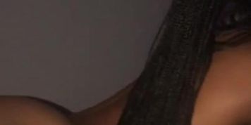 Tattooed ebony riding cock