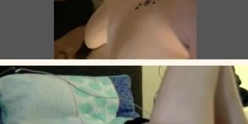 Couple react to webcam girl