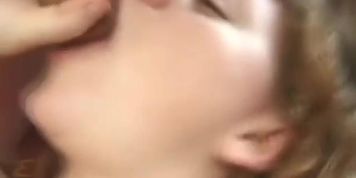 Duo of schlongs for pregnant brunette with big boobs