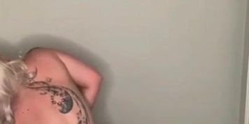 Blond big boobs big ass toy