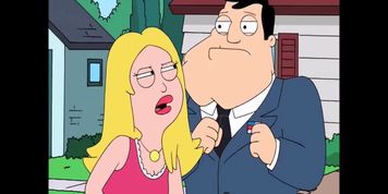 FRANCINE BALLBUSTING Stan - BALLS SQUEEZING American Dad grabbing squeeze, Stan got squeezed