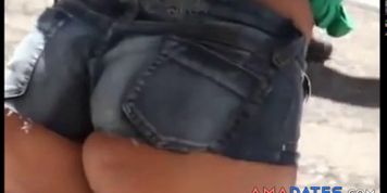 Slut Blonde Hot Ass In The Street
