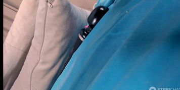 Asian cam girl showing close up pussy and fucked by machine