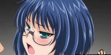 Hentai.xxx - Nerdy girl with massive natural boobs gets a cream-pie