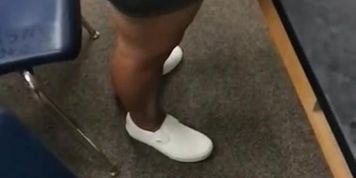 Candid creepshot big ass Latina teen spandex 
