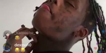Famous Dex getting top on IG live 