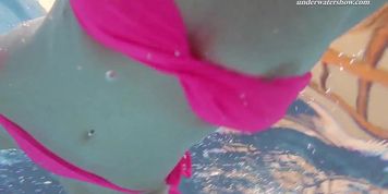 Lera underwater big boobs teen