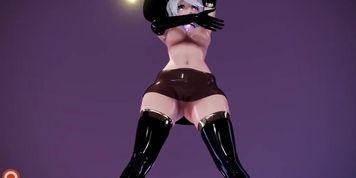 Haku Witch Costum MMD R18 - Happy Helloween