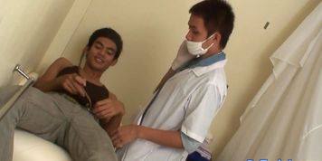 Examined twink barebacked by asian doctor