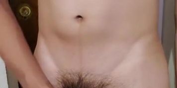 Uncut Friend jacks off infront of camera 