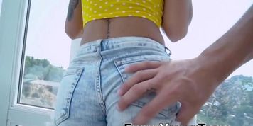 Tattooed black teen gets pounded and sucks