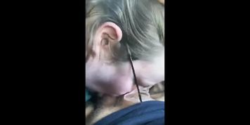 Fan With Pierced Dick Cums Down My Throat In My Car