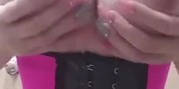 Flawless 18Yrold Corset Boob Drop Perfect Dd Boobs