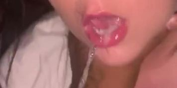 Blessed her with kiss