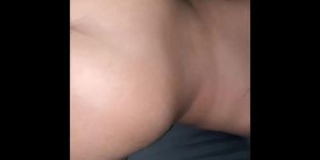 Latina with big butt gets fucked and creampied  by black neighbor while parents are away