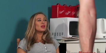 Cfnm mistress shows off