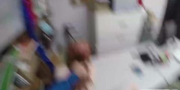 Redhead thief Krystal Orchid got her pussy fucked