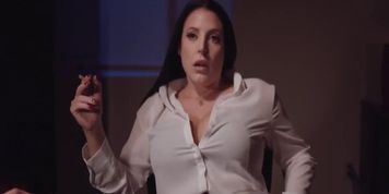Smoking busty lesbian titsucked by ebony beauty