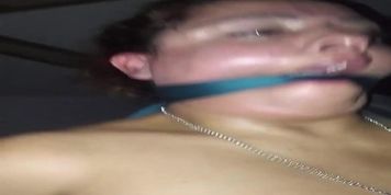 Me fucking My wife tied and gagged