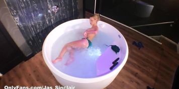 Hidden Camera caught me playing with myself in the bath.. real orgasms for you!