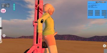 Max the Elf takes a dildo ride! (Secondlife)